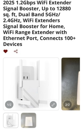 2025 2gbps wifi - 1.2gbps, extender